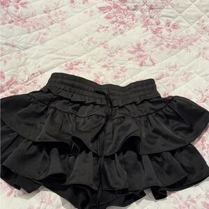 Black Ruffled Skirt